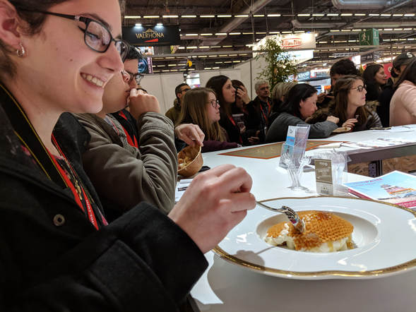 Europain 2018 Enjoying François Perret Pear Dessert